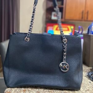 Michael Kors Black Leather Handbag
